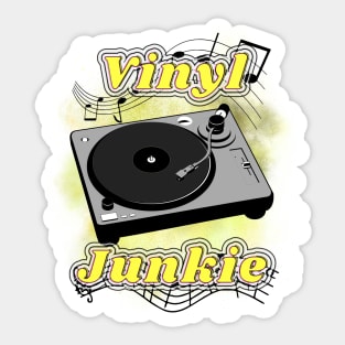 Vinyl Junkie Sticker